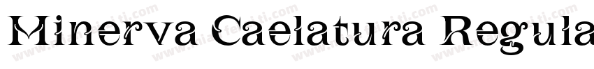 Minerva Caelatura Regular字体转换